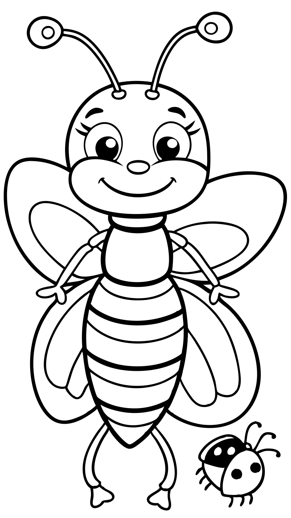 coloriages d’insectes pour les enfants d’âge préscolaire